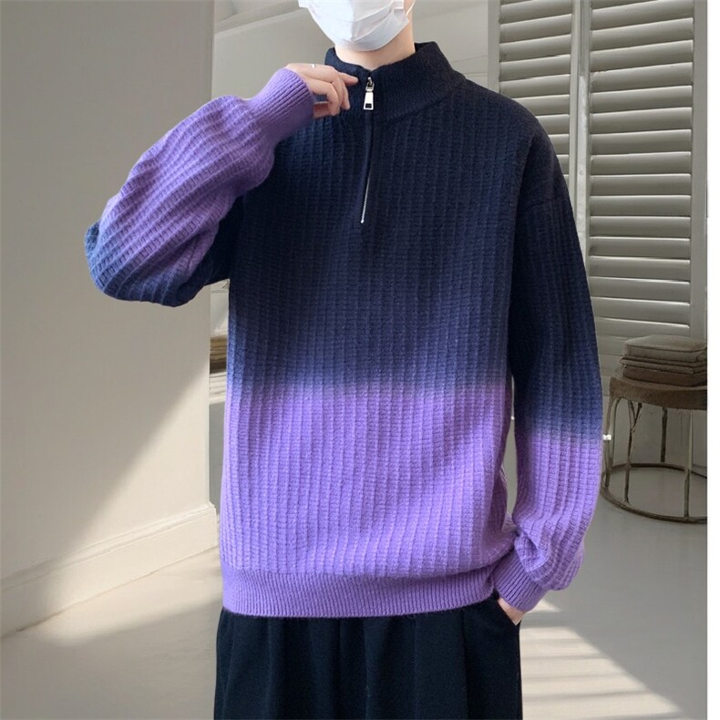 时尚百搭毛衣保暖男春秋美式潮牌宽松休闲针织衫BX722-P70,男装针织衫/毛衣,星座1105-3