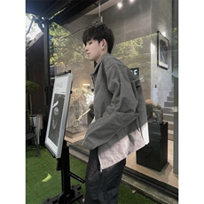 【有货】cleanfit灰色短款盔甲外套男春秋高级感夹克S260LL-P65，男装夹克，星座1007（原301D）
