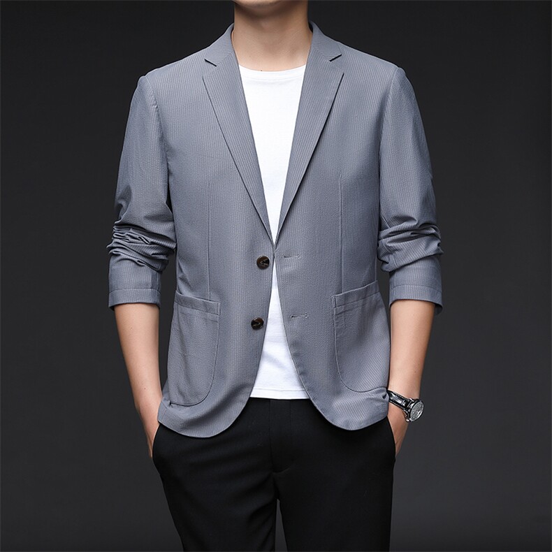 D23X2272男士2023年春季新款长袖西服休闲青年夹克西装P193图片