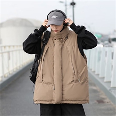 日系cityboy立领坎肩工装棉服马甲男秋冬季宽松休闲外套M1542-p60，男装背心/马甲，星座1008