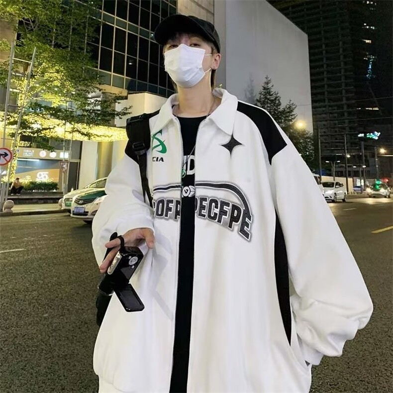 秋季新款时尚港风立领夹克外套男外套HY88P28,男装夹克,星座1116-2