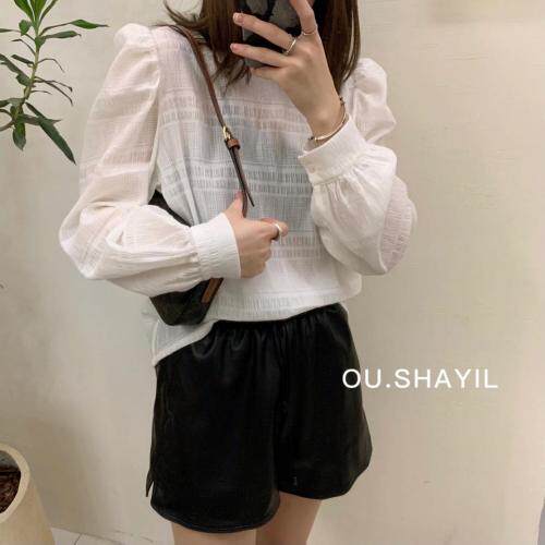 秋款圆领韩版小衫，其它，晶晶