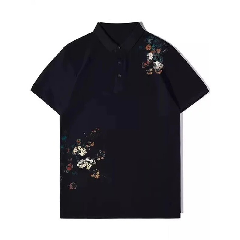 潮牌轻奢Polo衫短袖T恤男夏季新款潮流休闲翻领上衣半袖PL54P32,男装T恤,星座1013-5