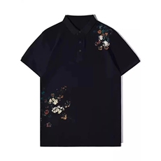 潮牌轻奢Polo衫短袖T恤男夏季新款潮流休闲翻领上衣半袖PL54P32，男装T恤，星座1013-5