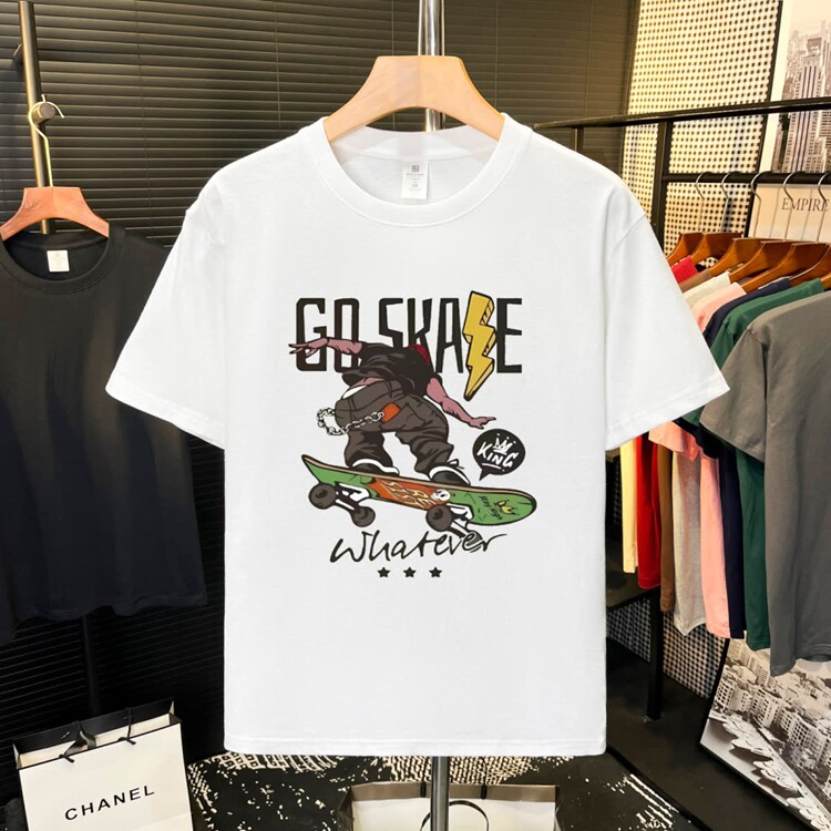 潮牌男装短袖t恤男圆领新款夏季潮流ins时尚休闲百搭印花半袖,男装T恤,星座218-8