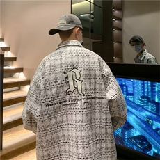 潮小香风外套男秋季新款轻熟高级感工装上衣潮开衫夹克，男装夹克，星座1210-1