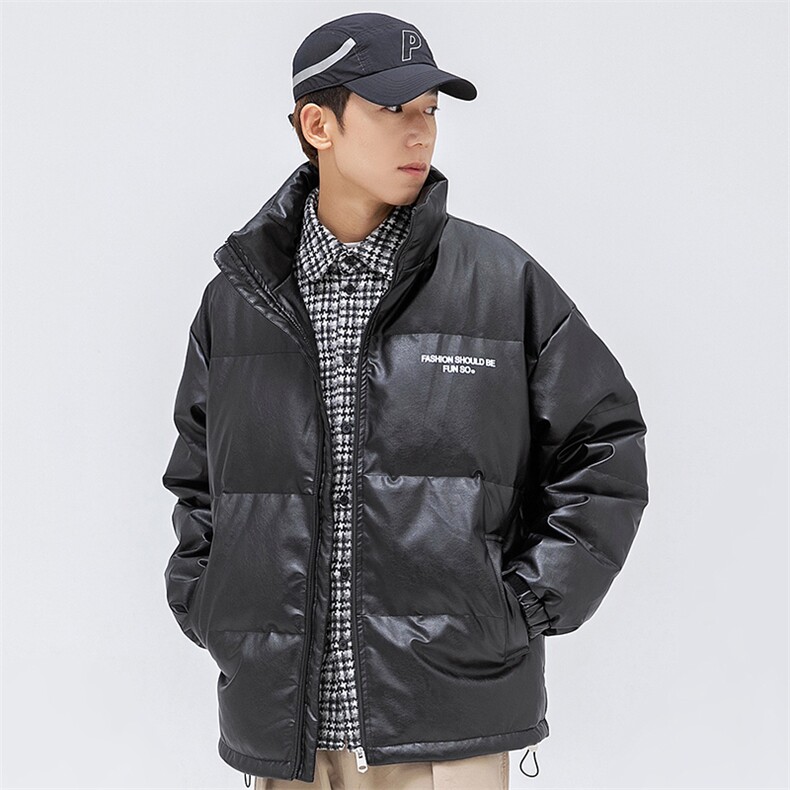 新标90白鸭绒短款羽绒服2024秋冬潮流情侣潮男A436-9205-P210,男装羽绒服,电商A436