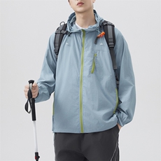 抖音夏季中性风时尚凉感轻薄透气户外防晒衣皮肤衣F7730-P30，男装防晒衣，星座1403A