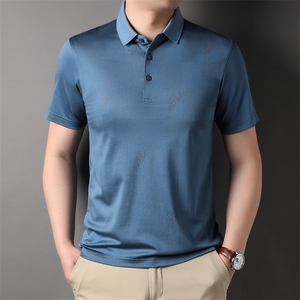 夏季商务休闲男士短袖polo衫中年男翻领T恤HP78850-P140图片