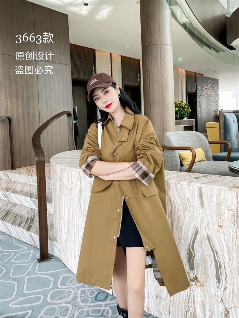 秋季新品休闲风衣，女装风衣，尼帝曼依