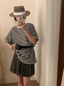 夏季新品大版条纹T YYDS,其它,DAP