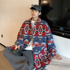 2025秋冬新款民族风男士中长款呢大衣宽松毛呢风衣F16-P90控118，男装民族服装，电商A006