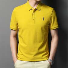 2023夏季新款冰丝短袖T恤男薄款翻领中老年装POLO衫男装丅恤夏装，男装T恤，电商B212（原钱塘6029）