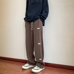 22秋冬 400克重新款宽松港风百搭休闲直筒裤B266-X832-P60 78图片