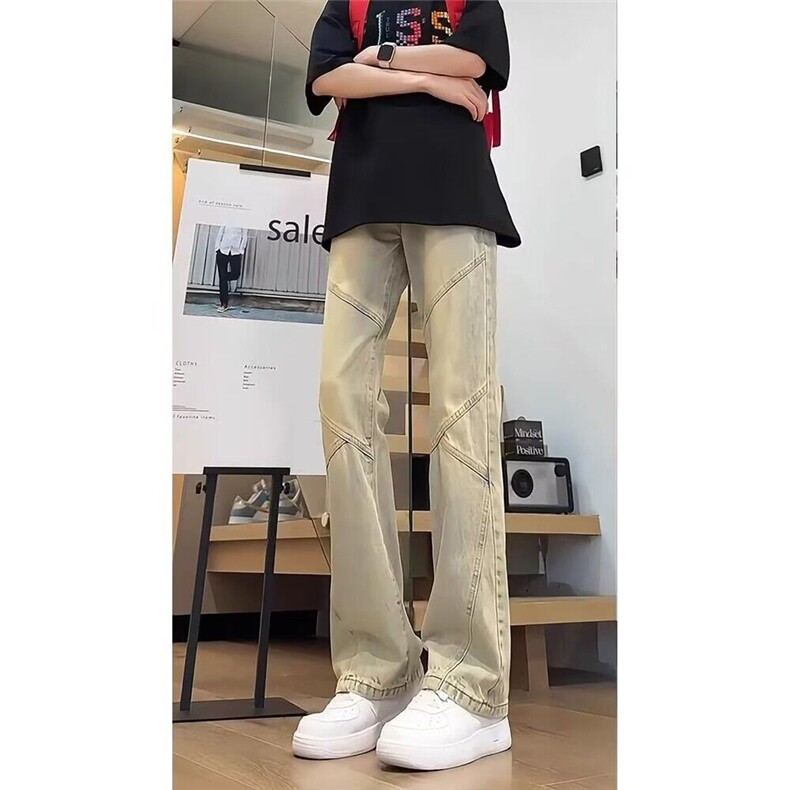 美式牛仔裤嘻哈ins潮高街潮流痞帅情侣长裤KZ20K7054--TP45,男装牛仔裤,电商A247C