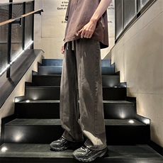 长裤简约男潮流慵懒潮牛仔裤原宿百搭青春流行夏季KK017-P43，男装牛仔裤，星座911-3