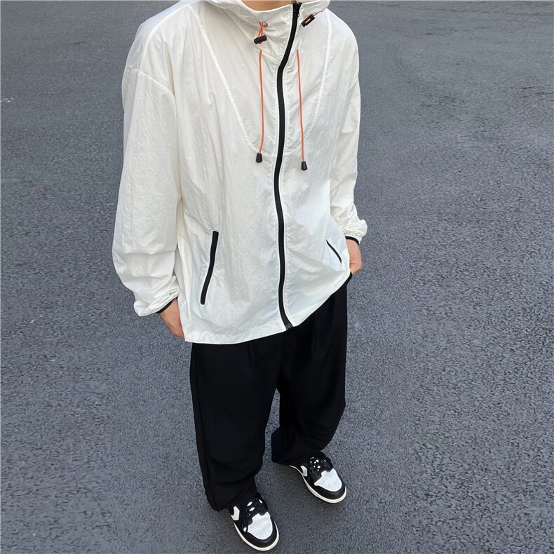 防晒衣薄款2023新款夏季户外运动冰丝宽松防晒服外套F024-P40,男装夹克,星座308B-2