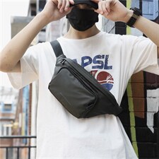 夏季简约多功能运动腰包潮酷工装风斜挎男士户外胸包，鞋类箱包男包，星座510A-2