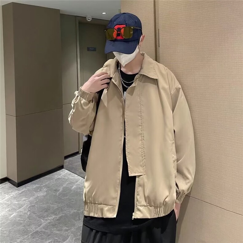 复古秋冬休闲翻领飞行夹克男短款工装棉服外套潮JW27,男装夹克,星座1116A-1（原606A）