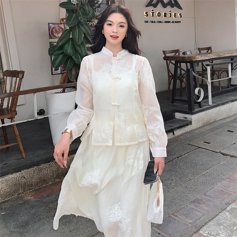 9917新中式套装批155控228,女装套装/套裙,浙宝305