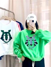 可爱的毛巾绣小老虎卫衣，女装卫衣/绒衫，著朴