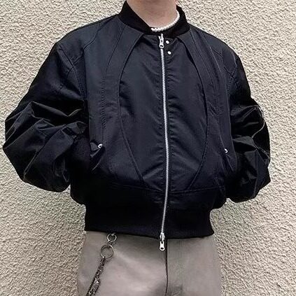 DY197-P75飞行员夹克男秋季美式棒球服潮牌痞帅工装外套-网图现货,男装夹克,星座603-2