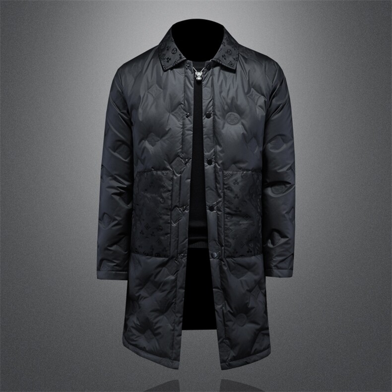 2024年冬季翻领白鸭绒羽绒服，男装羽绒服，钱塘6014