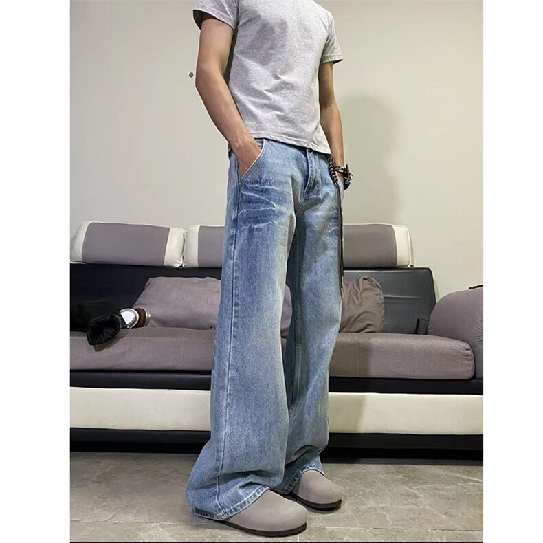 闪电纹牛仔裤网图慎用（现货4500件高品质牛仔裤C323-1-NZ868-P40,男装牛仔裤,电商C323-1