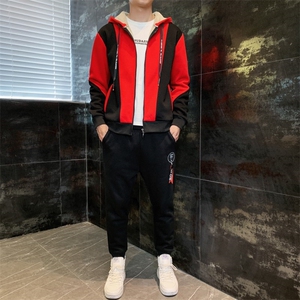 羊羔绒开衫卫衣男士秋冬季加绒加厚TZ826-P80图片