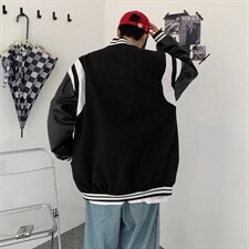 潮流夹克潮男春季棒球领夹克J8051P65图片