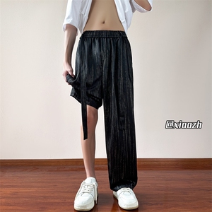 XZ616 夏季新款薄款冰丝扎染飘带休闲长裤 TY1004 P55控78图片