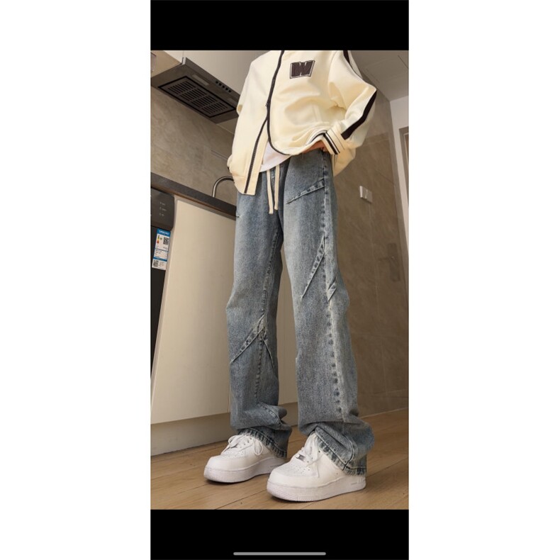 设计松紧腰牛仔裤男直筒B342-Z400-P50控68,男装牛仔裤,电商B342