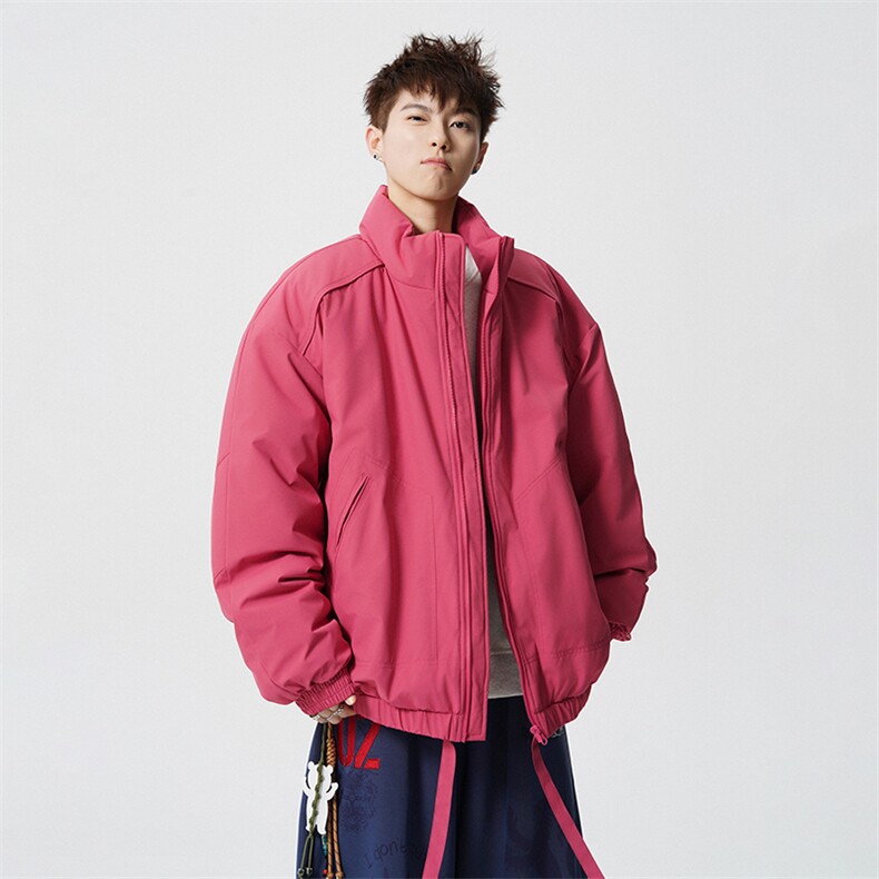 现货5W件冬季三防美式高街雪山立领冲锋衣棉衣男女棉服厚夹克外套，男装夹克，电商A486