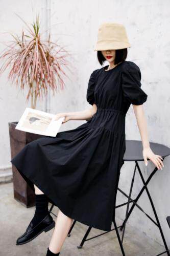 夏季连衣裙，女装连衣裙，伊莲梵喜