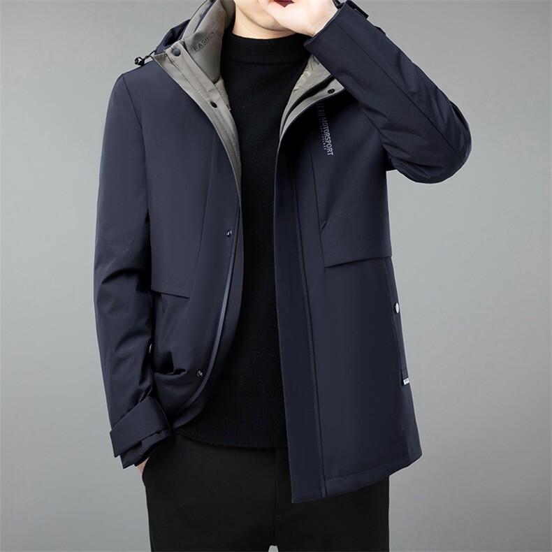 【鹅绒】羽绒服90%绒子含量冬季可拆卸内胆可拆卸连帽68818-P280,男装羽绒服,星座1409-3