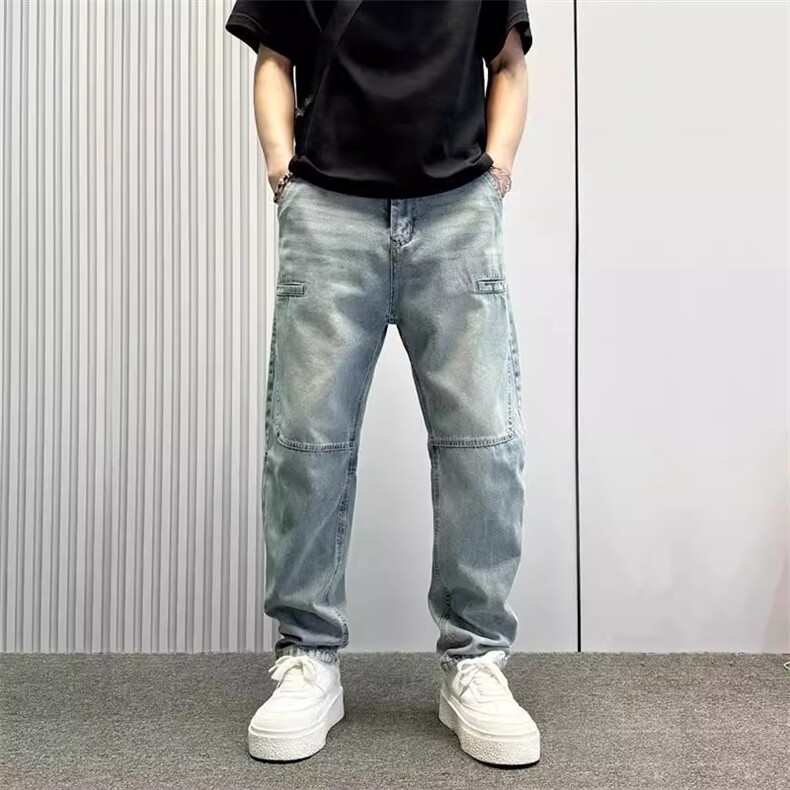 1506-1/KK8571/P53牛仔裤男青年潮流百搭夏季新款韩版宽松破洞,男装牛仔裤,星座1506-1