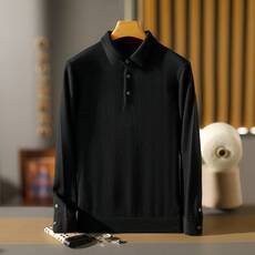 版型正有弹力不束身舒服度高的一款衬衫版型商务装，男装针织衫/毛衣，羿博羊绒