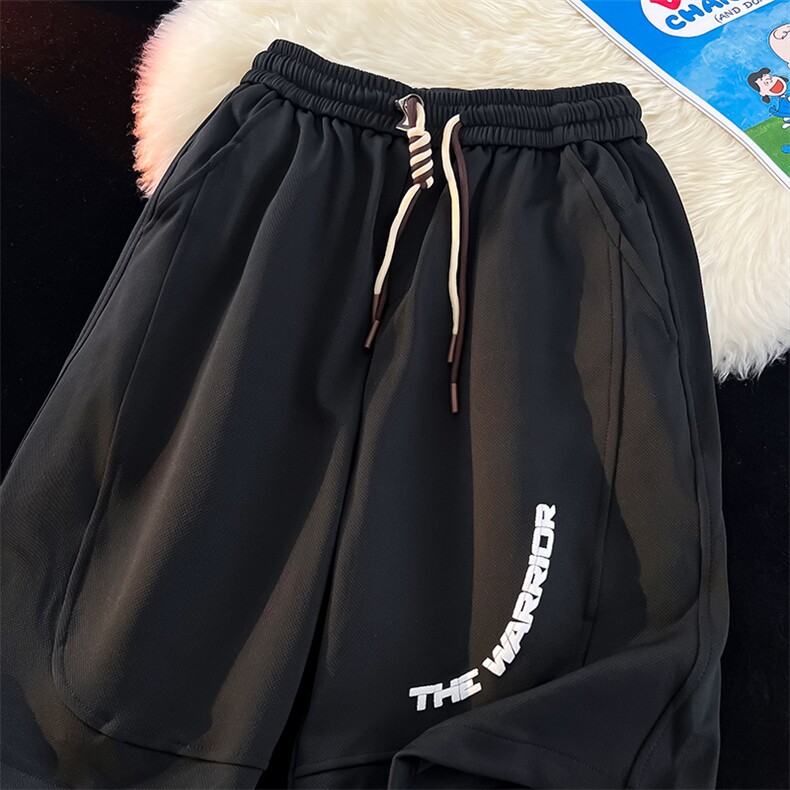 港风印花五分裤男夏季男士宽松直筒运动裤K23821-p22图片