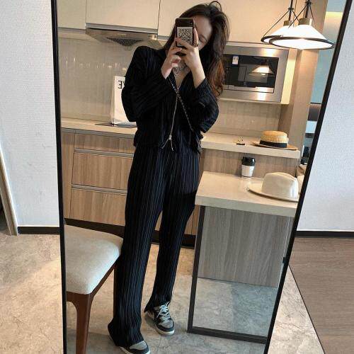 三宅压褶套装，女装职业装，XTZ style