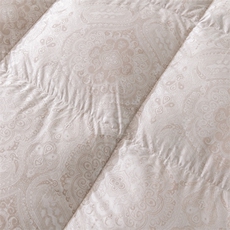 新款140支超细提花净梵羽绒被，被套/被芯，一起卖家纺