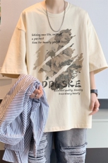已注册/夏季内景新款宽松短袖T恤男潮风百搭打底衫DT00597/P25，男装T恤，电商B316