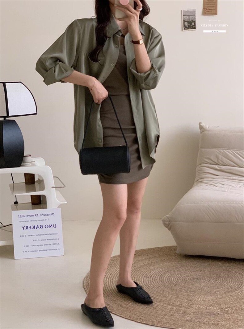 香丽迪网红chic高级感丝滑醋酸外披两件套,女装其它,香丽迪1