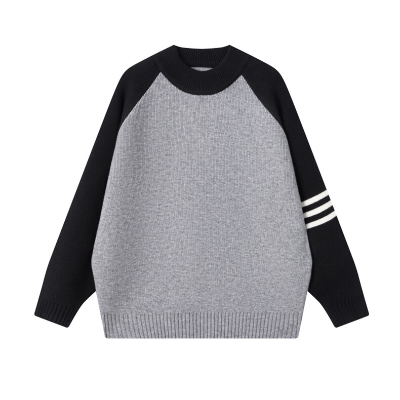 现货高品质得物抖音直播套头三条杠针织毛衣310A-2MYY5023P88,男装针织衫/毛衣,星座310A-2