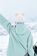 24冬款户外防风防水保暖防风袖连帽滑雪服外套男女同款HF66-P165，男装棉衣，电商A001