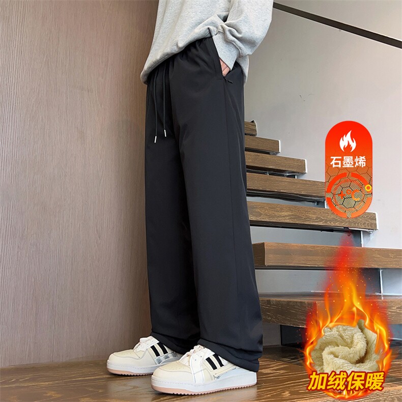 保暖羊羔绒裤子男士加绒加厚冬季新款直筒卫裤休闲裤JR1820-特P35,男装休闲裤,星座610（原A335）
