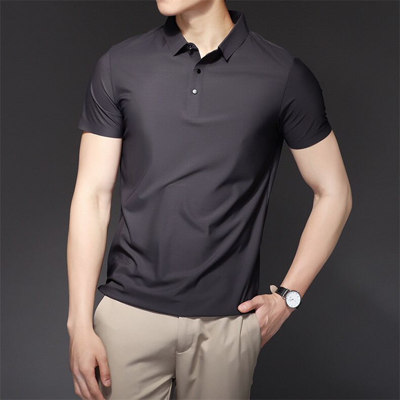 夏季冰丝无痕POLO衫男士高端百搭商务翻领T恤上衣PL1199-P38,男装Polo衫,电商B306