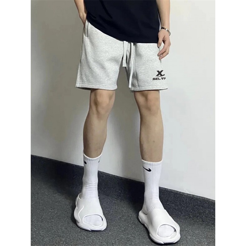 2025年夏季潮流新款短裤男青少年学生裤子宽松休闲男士五分中裤,男装牛仔裤,四季星座505