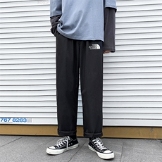 K43232-P25加绒款-P35休闲裤男士大码宽松九分运动裤男裤男直筒，男装休闲裤，电商A040