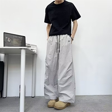 慵懒美式轻薄阔腿运动裤男女2026夏秋流行ins潮流新款K6595-P41，女装休闲裤，星座412-3