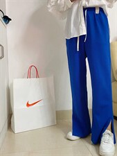 2022时尚欧货开叉抽绳直筒卫裤，女装休闲裤，L·H·X